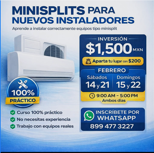 Flyer Curso Minisplits